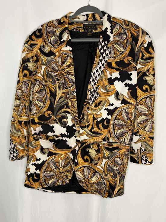 Express Jackets & Blazers - Vintage 90s Express Compagnie Internationale Baroque Blazer Small Made USA